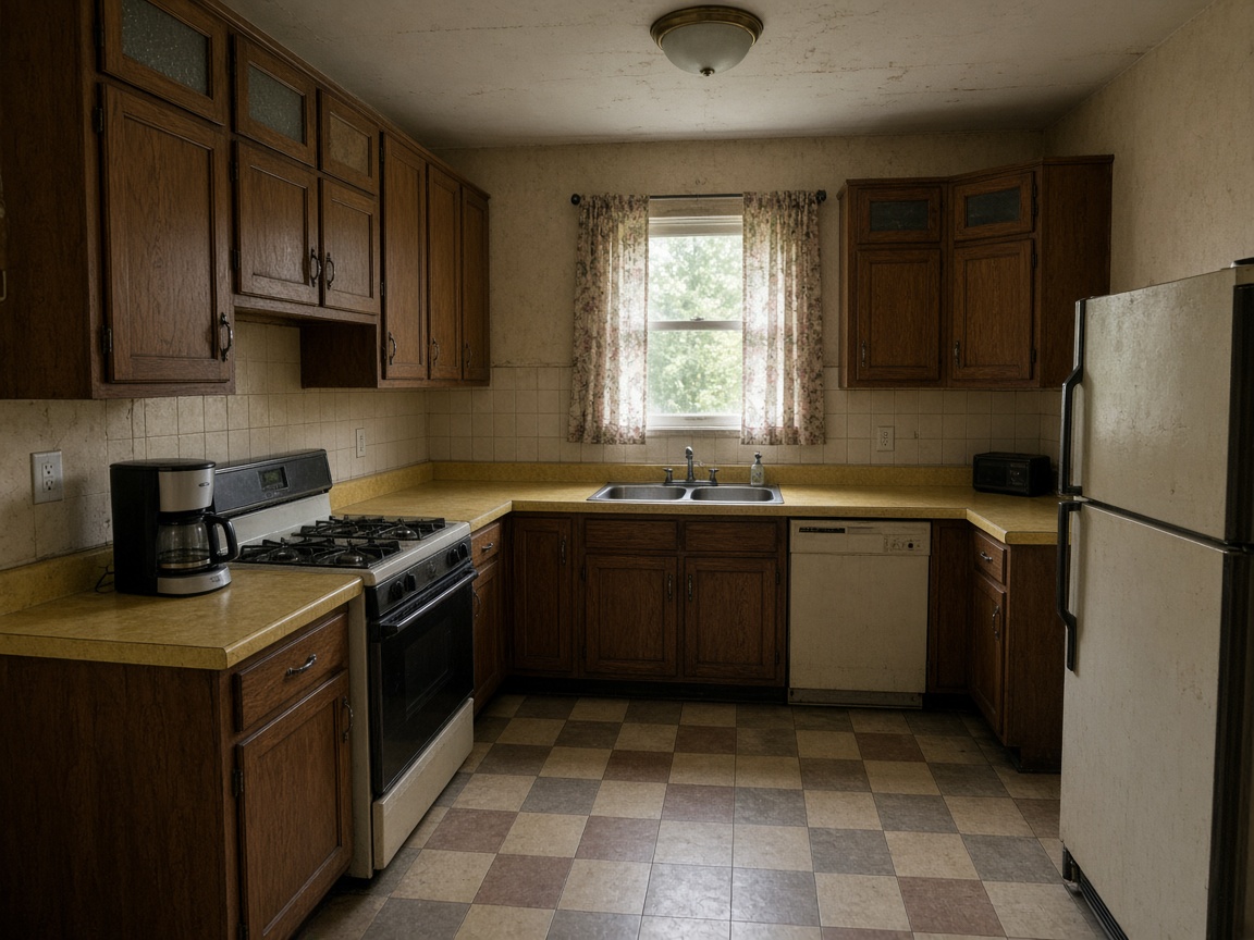 Kitchen before remodel